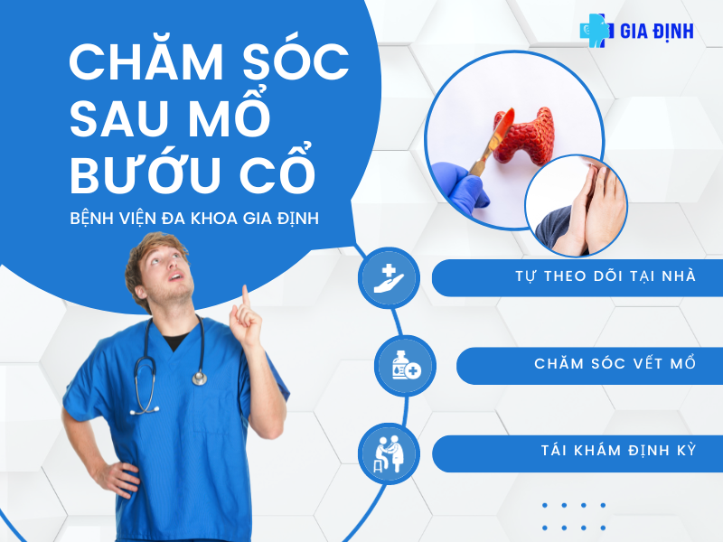 chăm sóc bệnh nhân sau mổ bướu cổ